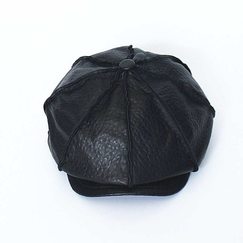 first layer cowhide beret, view 6 - MRSLM
