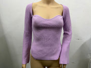 off-neck pullover sweater, view 20 - MRSLM