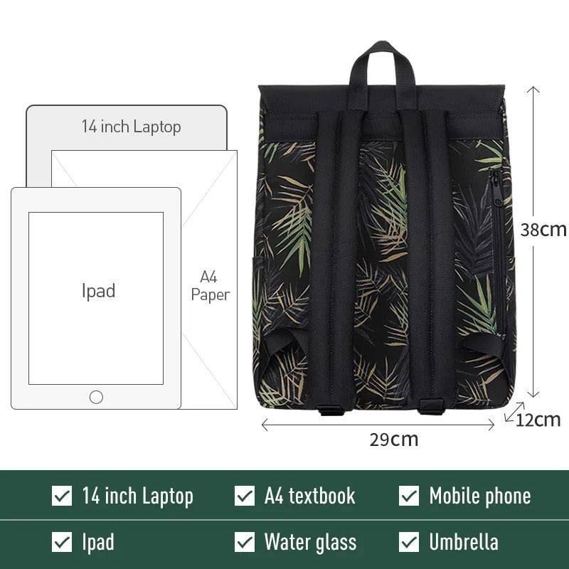 stitching design backpack, view 7 - MRSLM