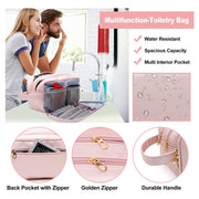Large waterproof travel cosmetic bag, view 3 - MRSLM
