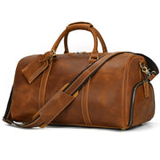 men's genuine leather gym bag, view 17 - MRSLM