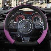 microfiber leather steering wheel cover for Suzuki Swift, view 7 - MRSLM