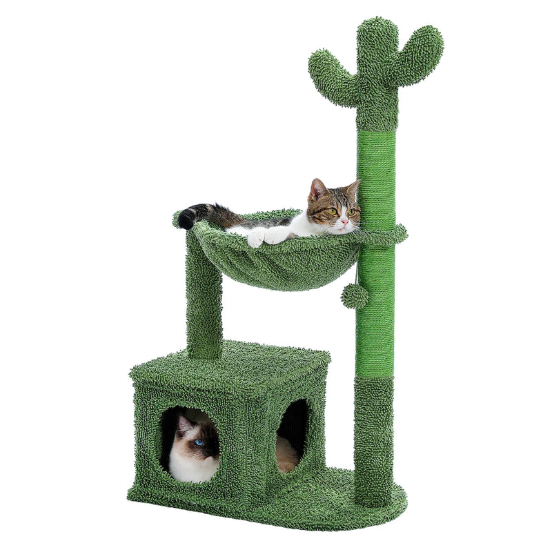 cactus cat tree condo, view 2 - MRSLM