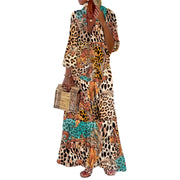 Long sleeve floral dress, view 5 - MRSLM