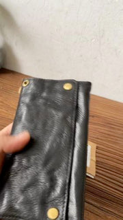 vintage trifold cowhide wallet, view 3 - MRSLM