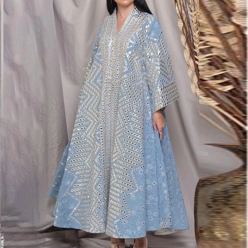 bronze print loose dress - MRSLM