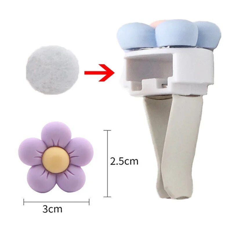colorful flower perfume clip, view 7 - MRSLM