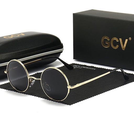 steampunk round polarized sunglasses - MRSLM