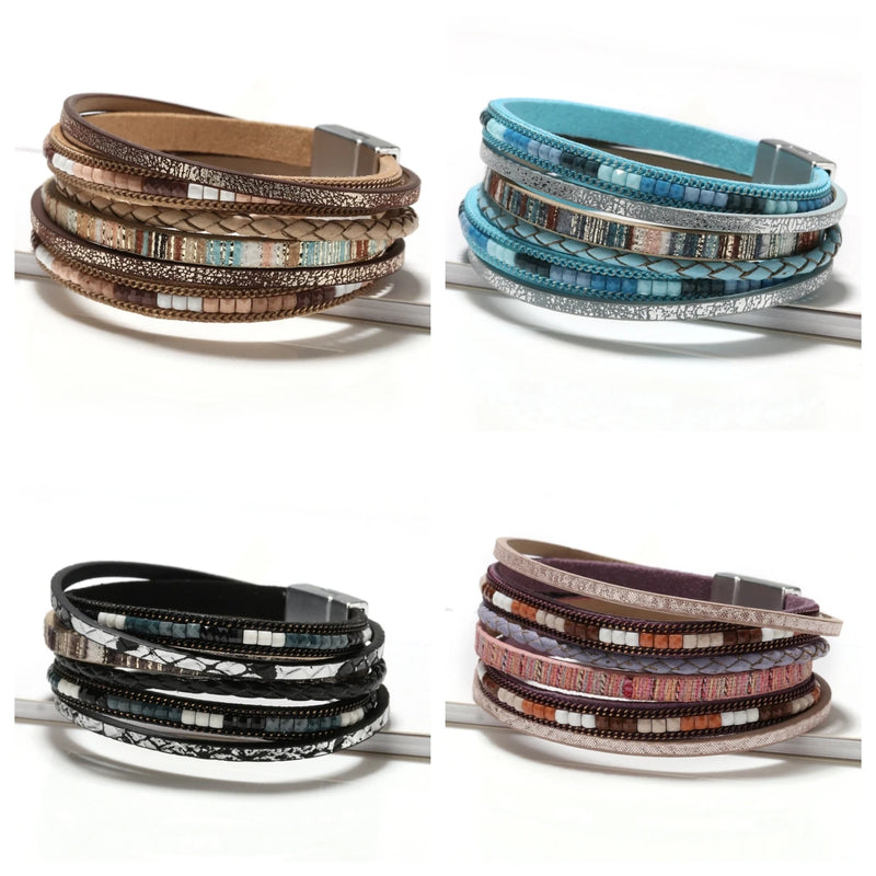 handwoven bohemian bracelet, view 7 - MRSLM