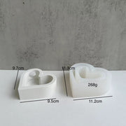 heart hydroponic vase silicone mold, view 4 - MRSLM