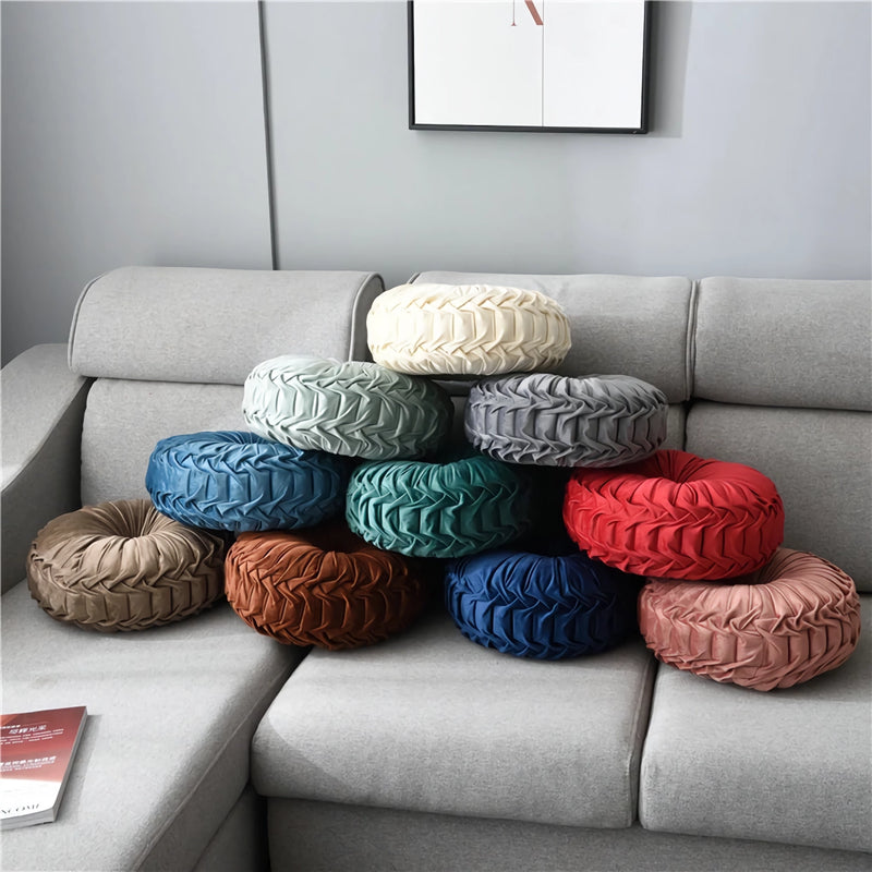 round velvet throw pillow, view 16 - MRSLM