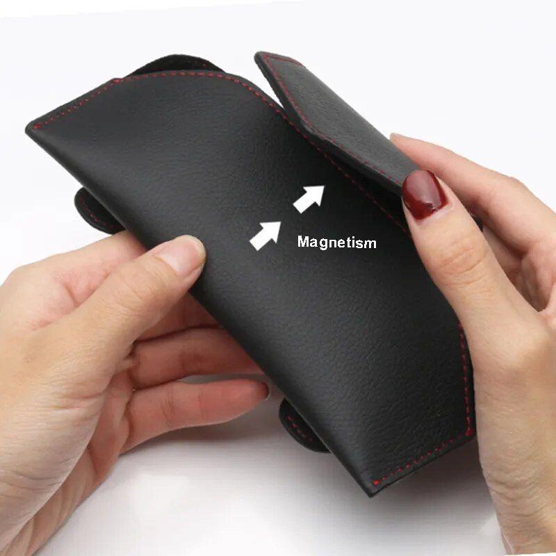 universal car sun visor glasses and accessories holder, view 9 - MRSLM
