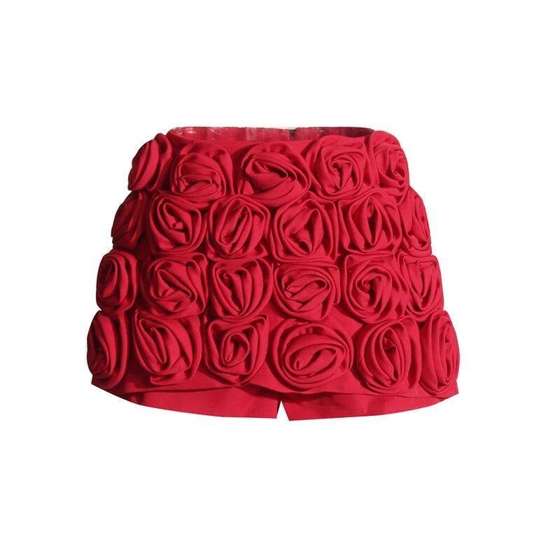 High waist applique shorts, view 2 - MRSLM