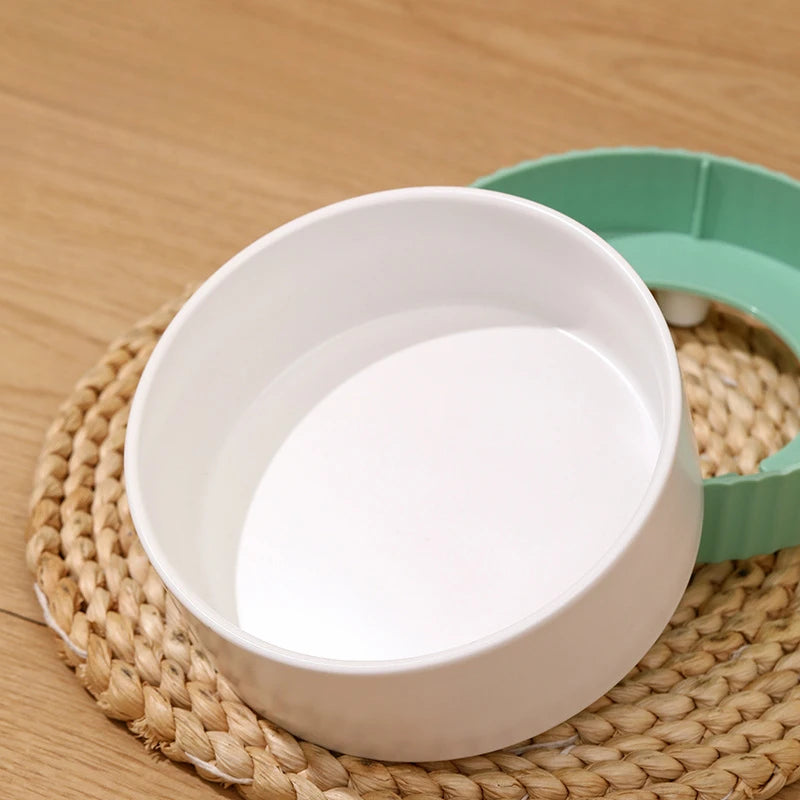 ceramic cat and dog bowl, view 8 - MRSLM