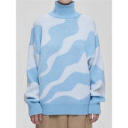 turtleneck stripe oversized sweater, view 4 - MRSLM