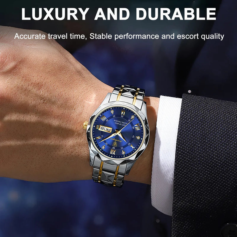 stainless steel quartz men's watch, view 11 - MRSLM