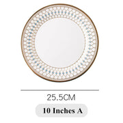 nordic bone china plate set, view 5 - MRSLM
