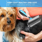 Professional 2-in-1 dog grooming brush, view 7 - MRSLM