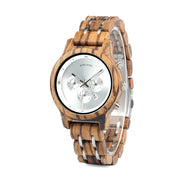 Men's wood grain watch, view 8 - MRSLM