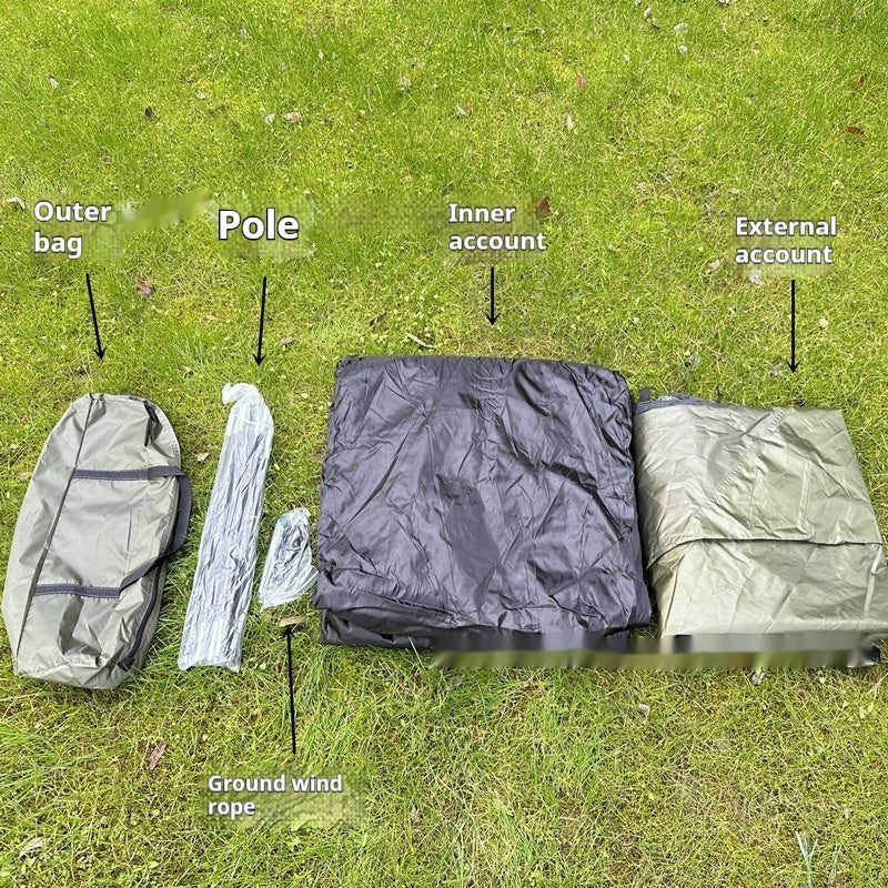 Double-layer waterproof camping tent, view 4 - MRSLM