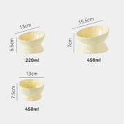 ceramic cat food and water bowl, view 13 - MRSLM