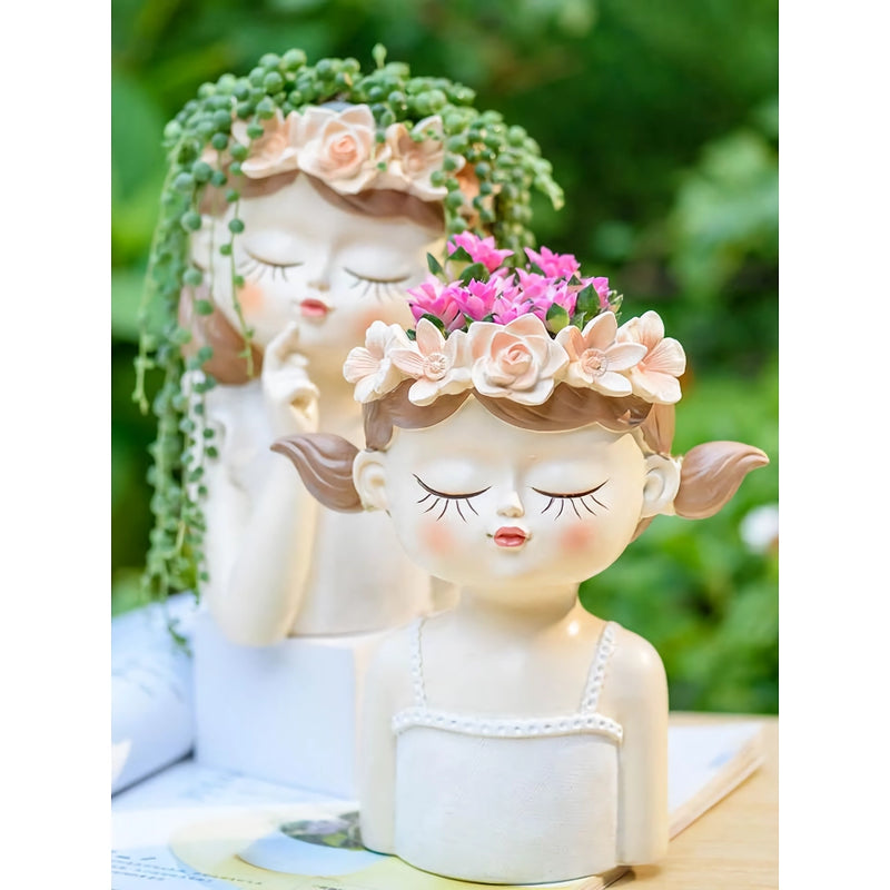 fairy girl planter for succulents, view 8 - MRSLM