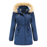 Women's long fleece-lined parka with detachable hood, view 5 - MRSLM