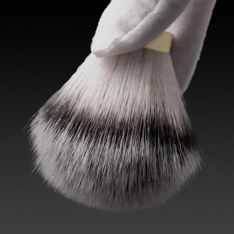 3-color synthetic hair bulb shaving brush kit for men, view 7 - MRSLM