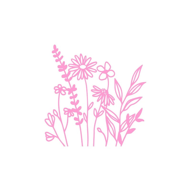 wildflower vinyl car stickers, view 9 - MRSLM