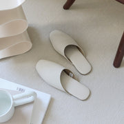 leather couple indoor slippers - MRSLM