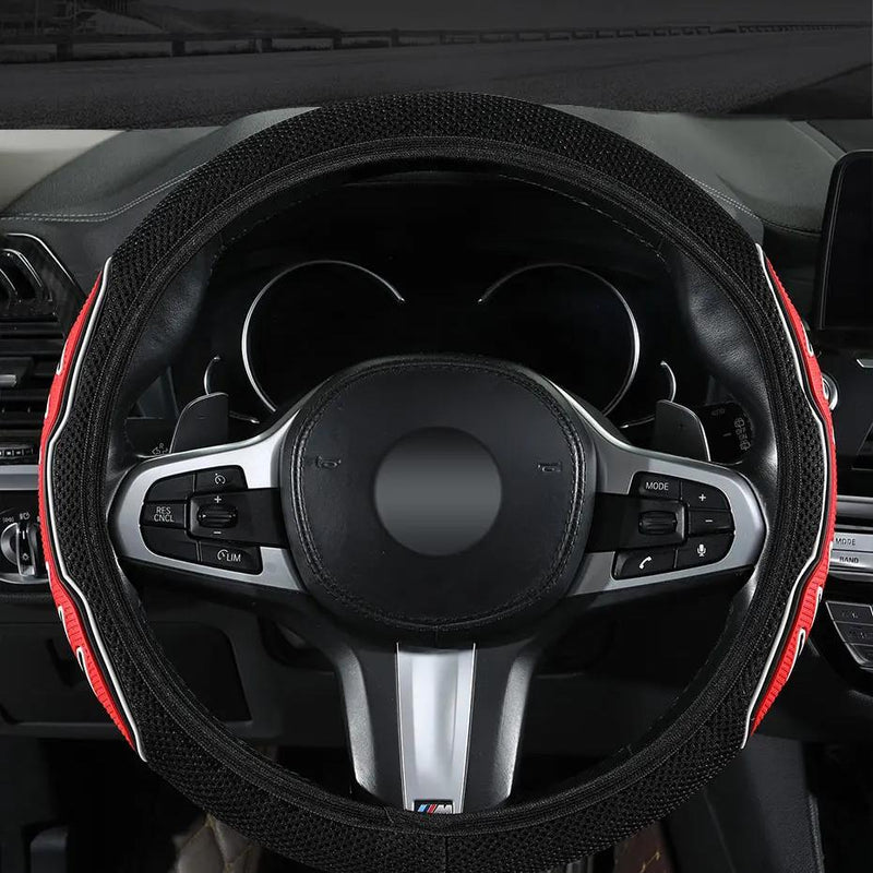 Universal anti-slip car steering wheel cover, view 3 - MRSLM