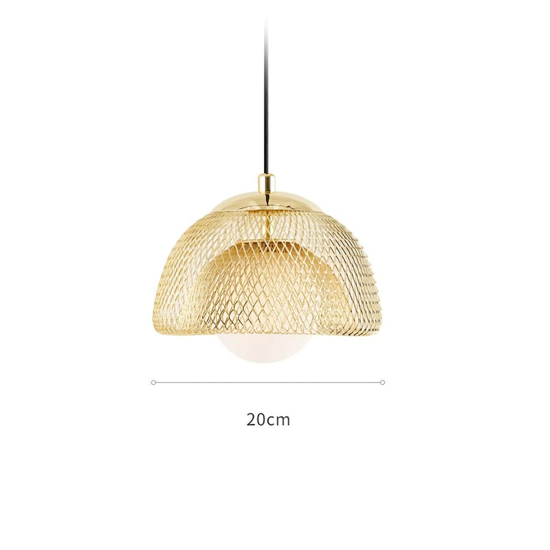 modern nordic iron led pendant light, view 3 - MRSLM