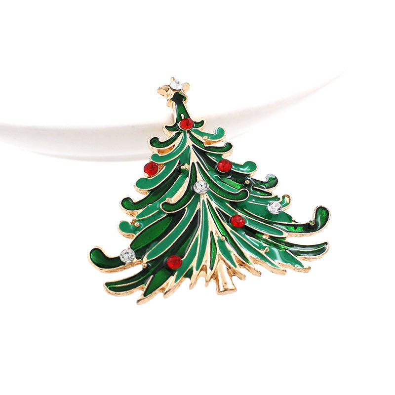 Christmas tree brooch pin, view 2 - MRSLM