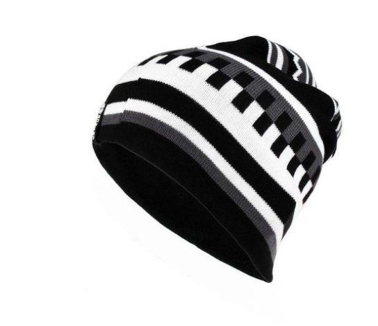 Double-layer knit beanie unisex winter hat, view 8 - MRSLM