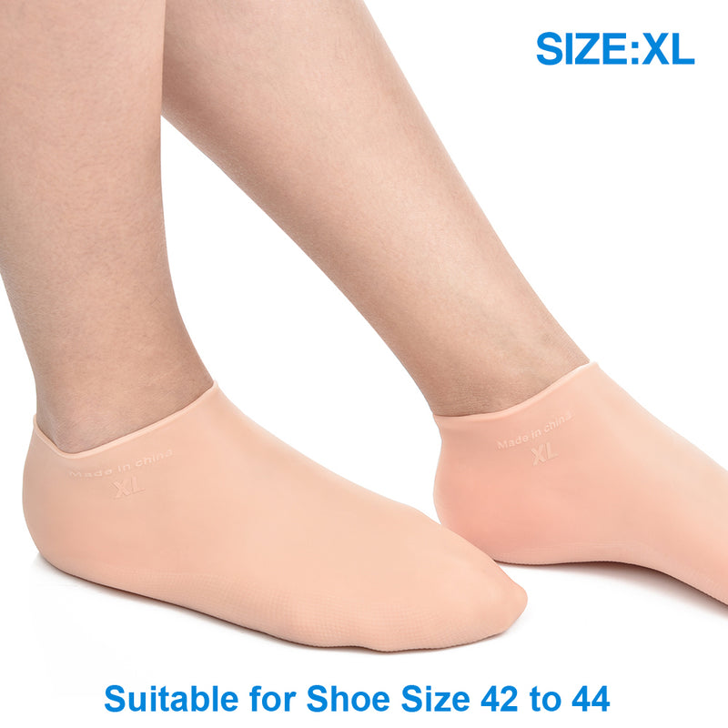 silicone gel moisturizing socks, view 4 - MRSLM