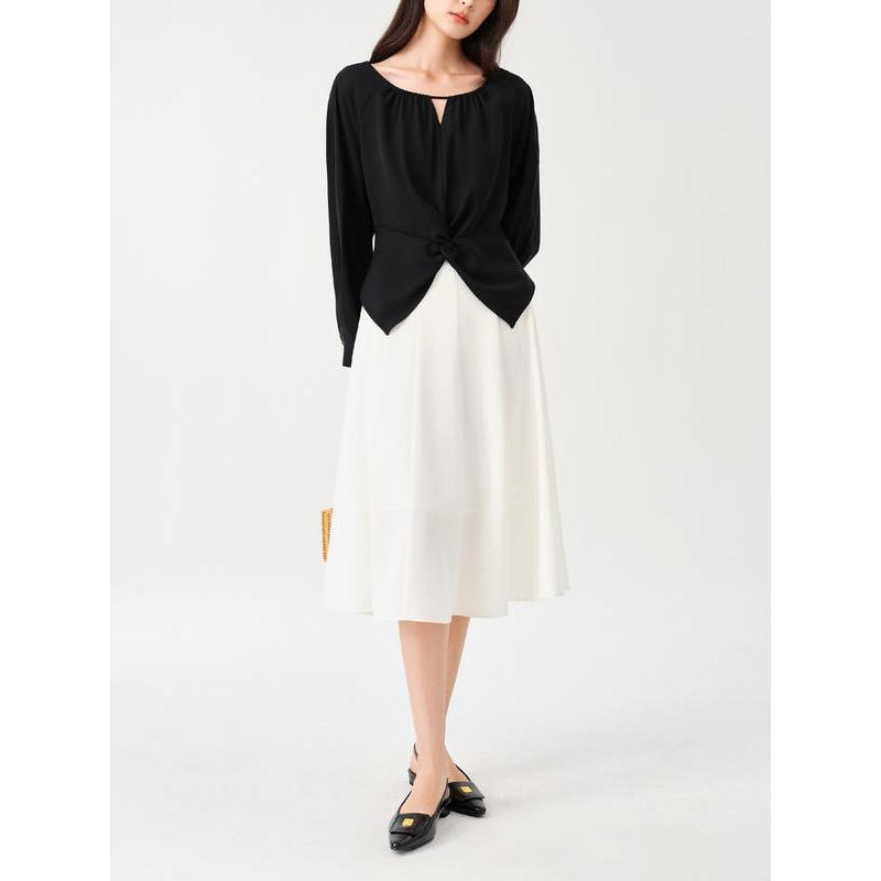 long sleeve casual top, view 8 - MRSLM
