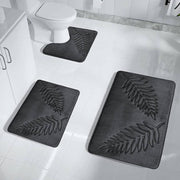 quick-dry memory foam bath mat set - MRSLM