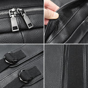 cowhide leather backpack, view 5 - MRSLM