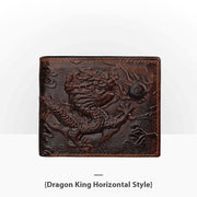 embossed leather wallet, view 5 - MRSLM