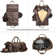 Leather handheld travel bag, view 5 - MRSLM