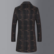 Men's mid-length slim woolen coat, view 2 - MRSLM