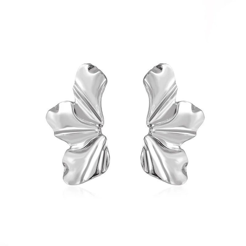 geometric stud earrings, view 2 - MRSLM