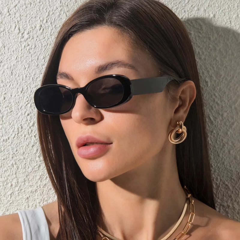retro oval sunglasses, view 7 - MRSLM