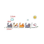 cute lazy cat vinyl decal, view 4 - MRSLM