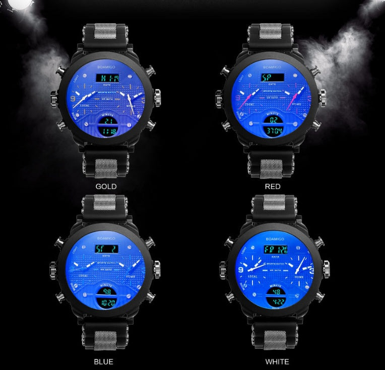 Men's 3 time zone watch, view 4 - MRSLM