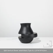 Modern minimalist resin vase, view 3 - MRSLM