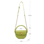 round crescent handbag, view 9 - MRSLM