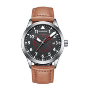 Men's automatic mechanical leather watch, view 5 - MRSLM