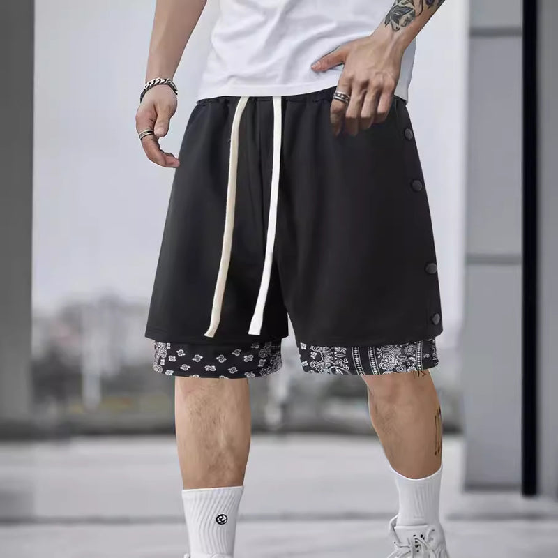 men's drawstring cropped pants, view 2 - MRSLM