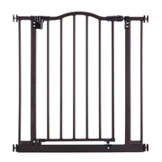 matte bronze arch pet gate, view 2 - MRSLM